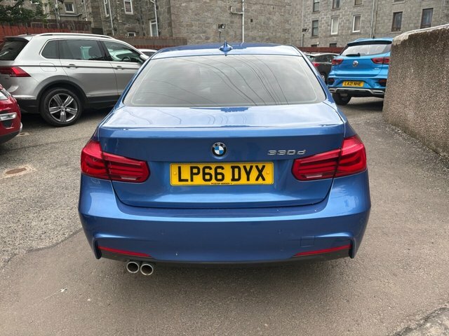 BMW 3 Series 330D M Sport Saloon LP66DYX Blue #6