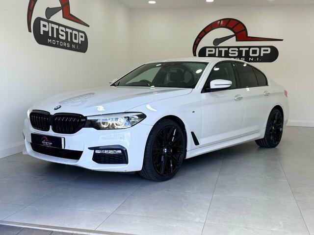 BMW 5 Series 520D M Sport Saloon SC67NZV White #2