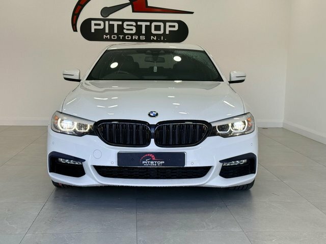 BMW 5 Series 520D M Sport Saloon SC67NZV White #5