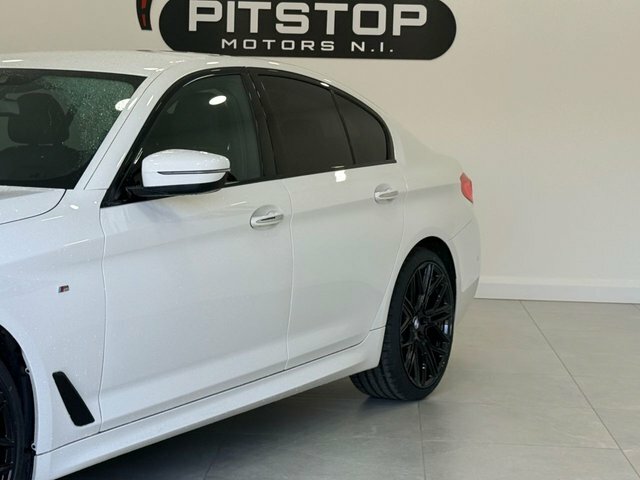 BMW 5 Series 520D M Sport Saloon SC67NZV White #4