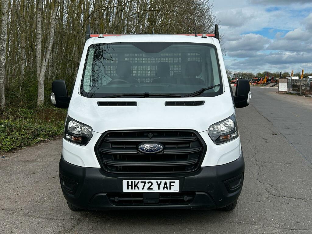 Ford Transit Custom 2.0 350 Ecoblue Leader Premium Dropside HK72YAF White #2