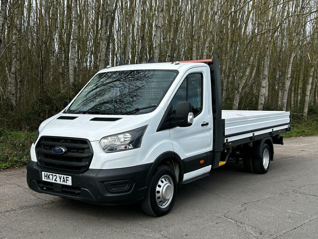 Ford Transit Custom 2.0 350 Ecoblue Leader Premium Dropside HK72YAF White #3
