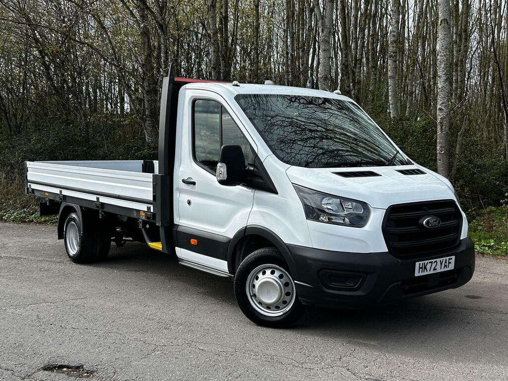 Ford Transit Custom 2.0 350 Ecoblue Leader Premium Dropside White
