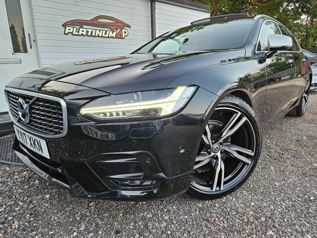 Volvo V90 2.0 D4 R-design Euro 6 Ss YY17XKN Black #4