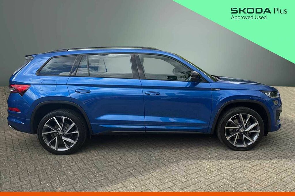 Skoda Kodiaq 2.0 Tdi 200 Sport Line 4X4 Dsg 7 Seat EU73LLJ Blue #4