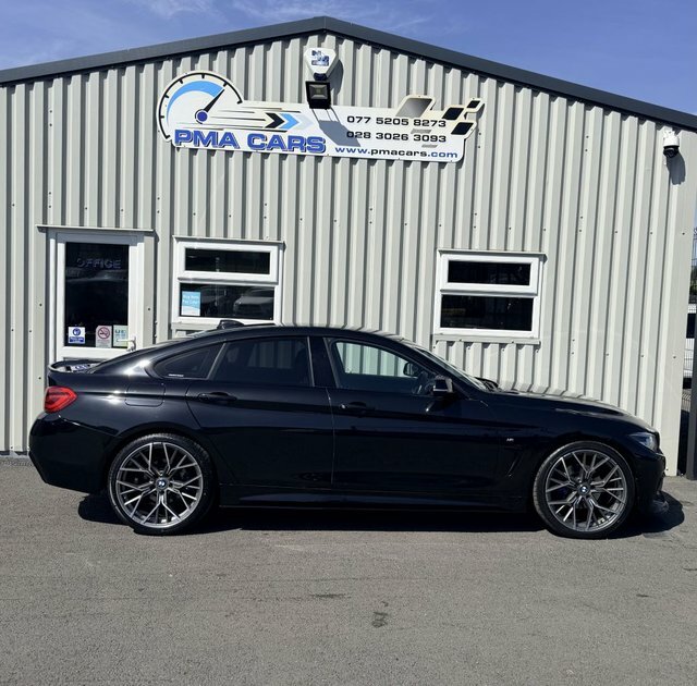BMW 4 Series Gran Coupe 2.0 420D M Sport LF18VRD Black #2