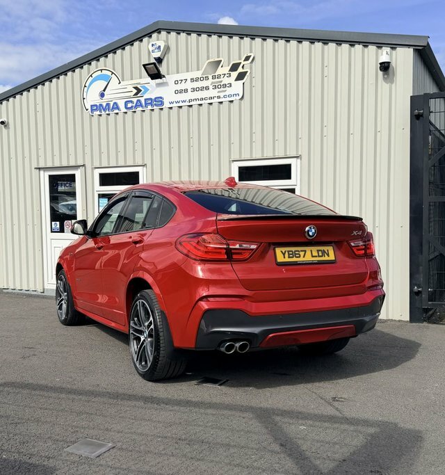 BMW X4 3.0 35D M Sport YB67LDN Red #2