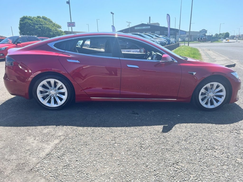Tesla Model S Hatchback Red #5