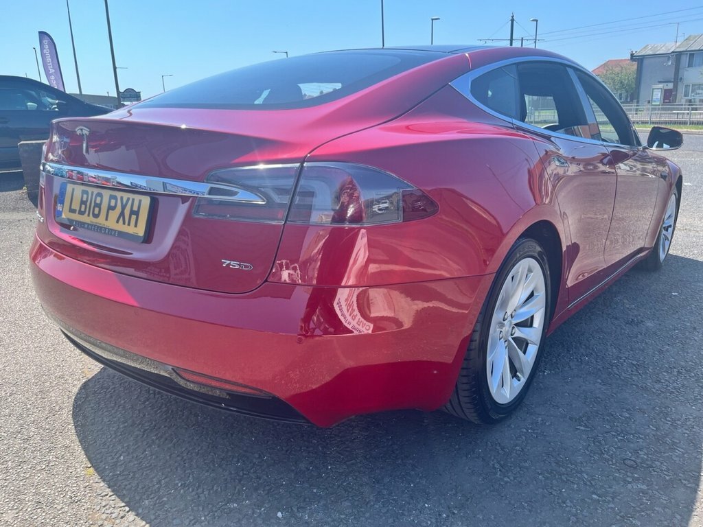 Tesla Model S Hatchback Red #3