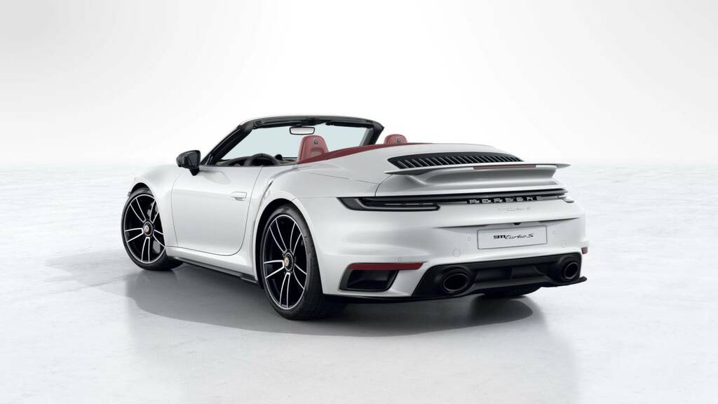 Porsche 911 Turbo S Cabriolet My23 White #3
