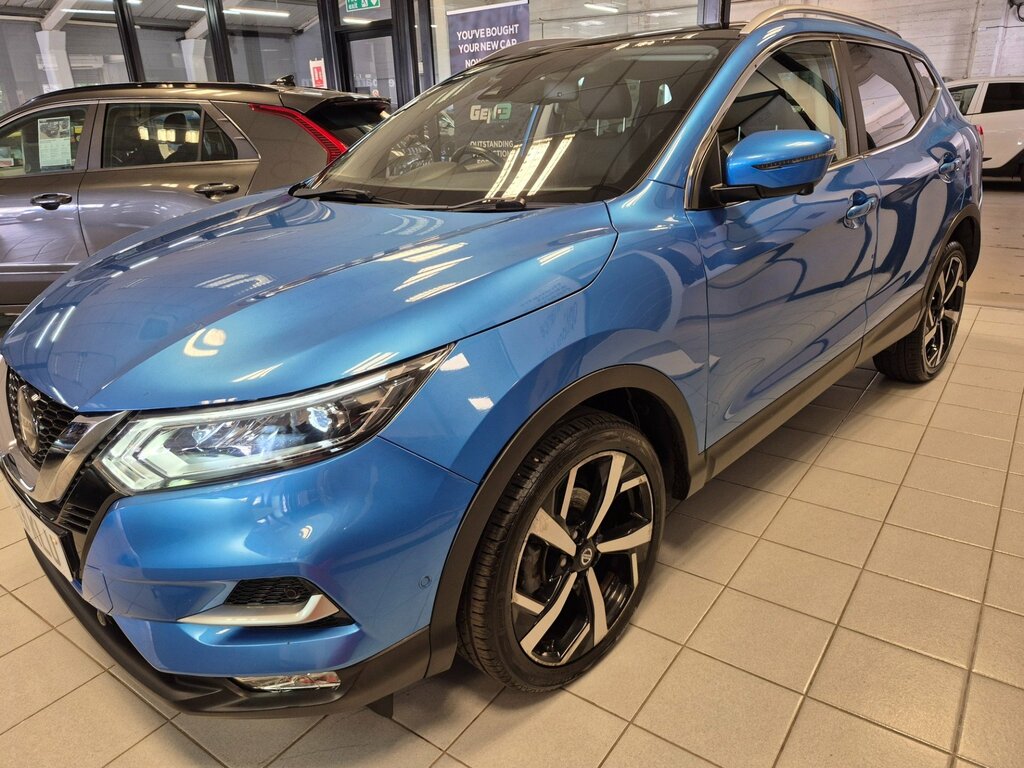 Nissan Qashqai 1.3 Dig-t Tekna Suv Dct Euro 6 S RK69KLU Blue #5