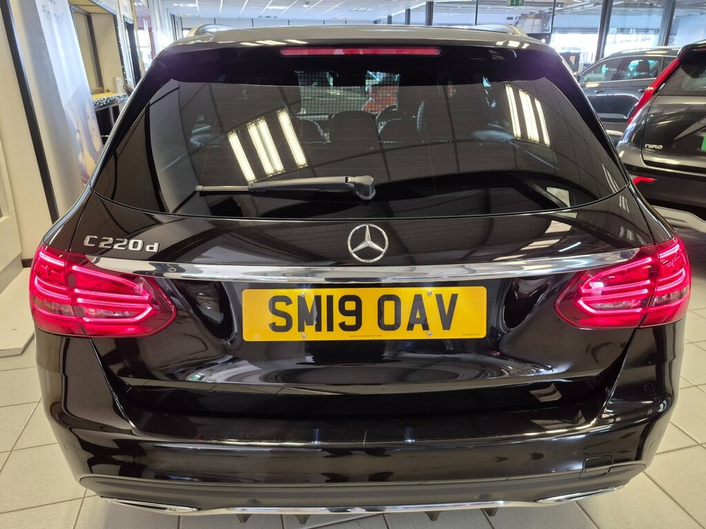 Mercedes-Benz C Class 2.0 C220d Amg Line Premium Estate G-t SM19OAV Black #6