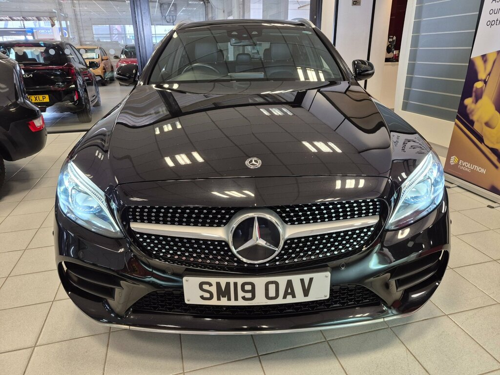 Mercedes-Benz C Class 2.0 C220d Amg Line Premium Estate G-t SM19OAV Black #4