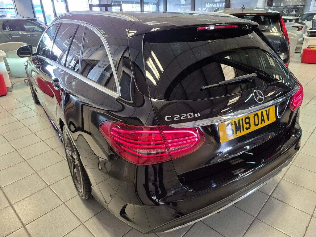 Mercedes-Benz C Class 2.0 C220d Amg Line Premium Estate G-t SM19OAV Black #2