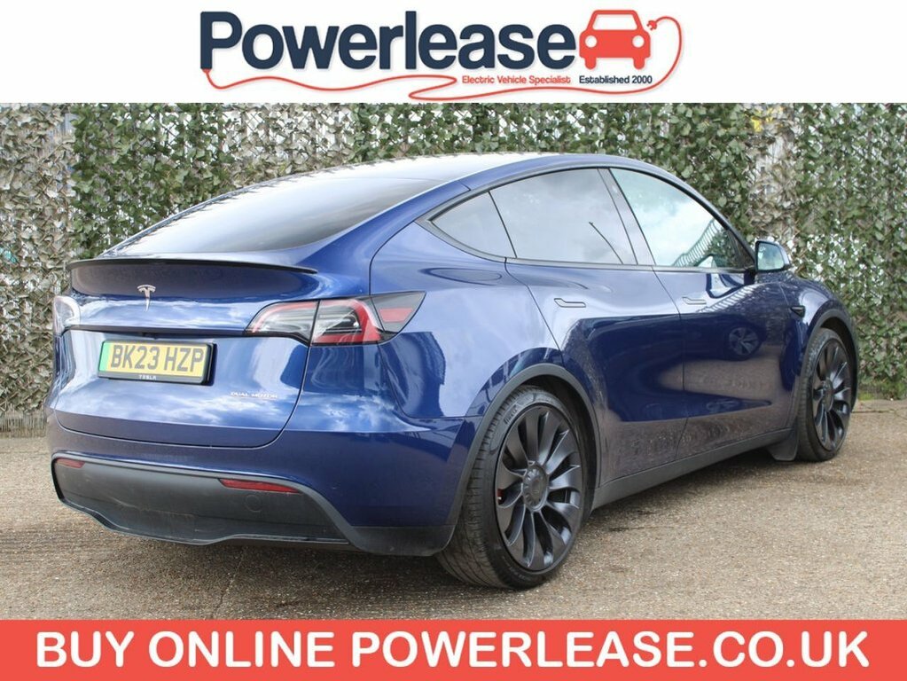 Tesla Model Y Suv BK23HZP Blue #4