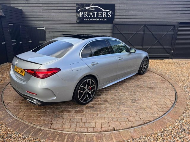 Mercedes-Benz C Class C220dh Mhev Amg Line KM72UKP Silver #3