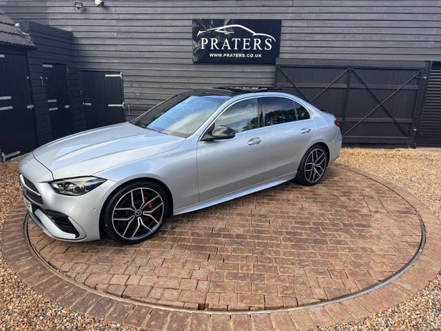 Mercedes-Benz C Class C220dh Mhev Amg Line KM72UKP Silver #2