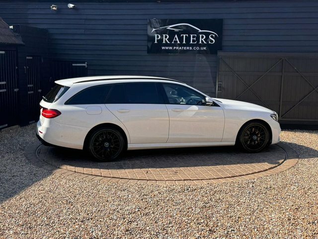 Mercedes-Benz E Class E220d Amg Line Estate SJ17AAF White #2