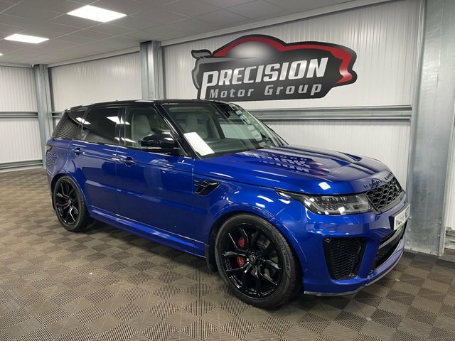 Land Rover Range Rover Sport P575 V8 Svr VU68NZT Blue #3
