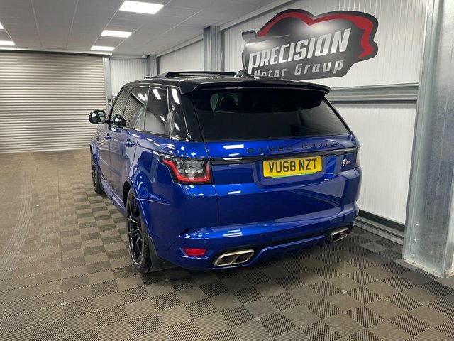 Land Rover Range Rover Sport P575 V8 Svr VU68NZT Blue #6