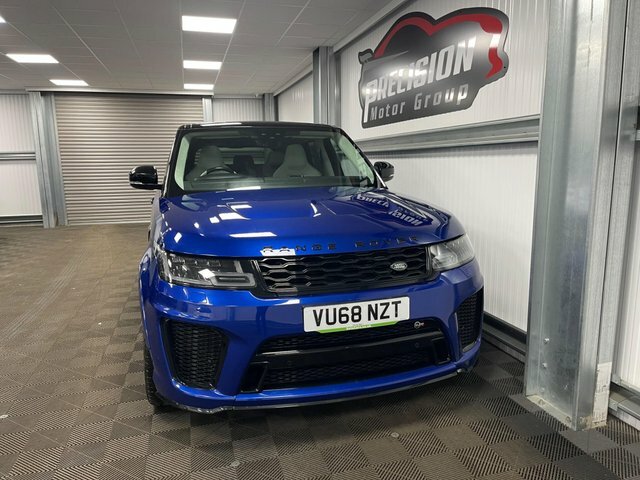 Land Rover Range Rover Sport P575 V8 Svr VU68NZT Blue #2