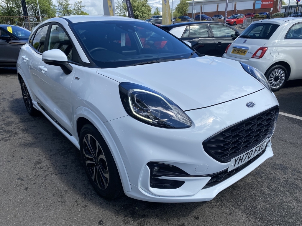 Ford Puma 1.0 St-line Mhev YH70FXC White #2
