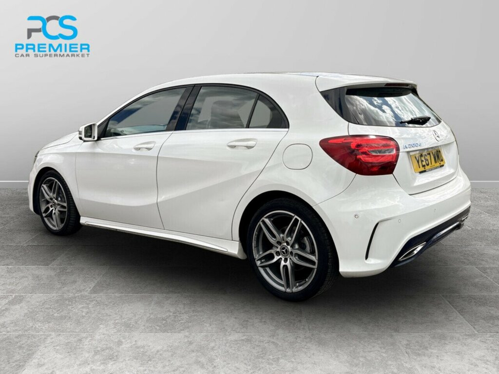 Mercedes-Benz A Class A200d Amg Line YE67WMD White #5