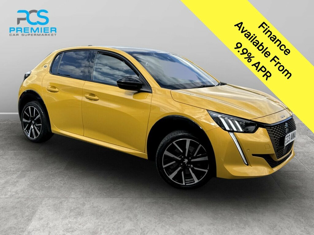Peugeot e-208 Gt Yellow