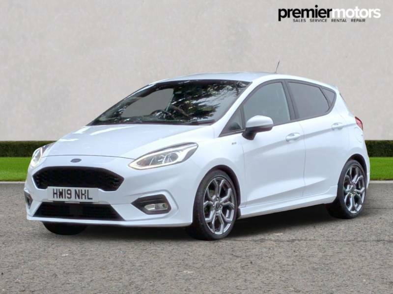Ford Fiesta 1.0 Ecoboost 140 St-line X - 2019 19 HW19NHL White #2