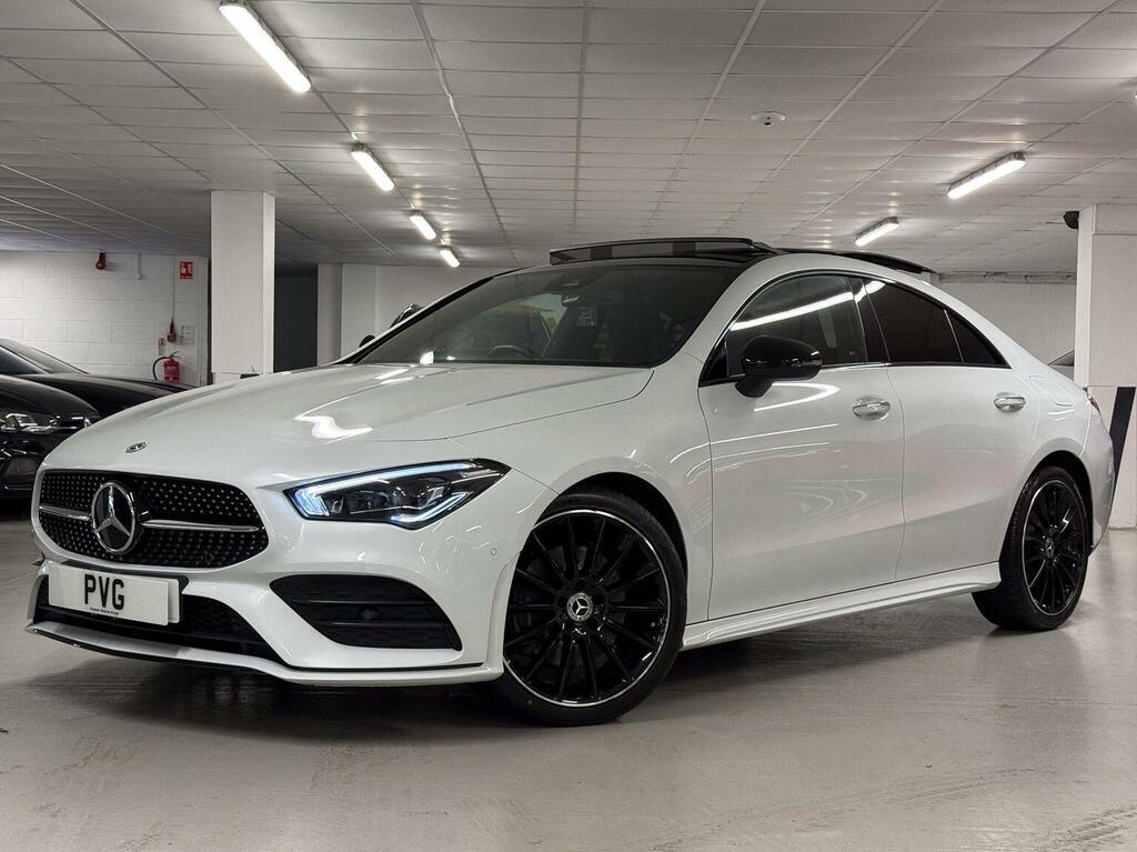 Mercedes-Benz CLA Class Saloon 2.0 Cla220d Amg Line Night Edition Premium White #6