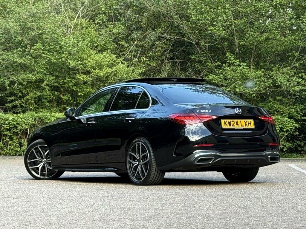 Mercedes-Benz C Class Saloon 2.0 C300dh Mhev Amg Line Premium Plus G-t KW24LXH Black #2