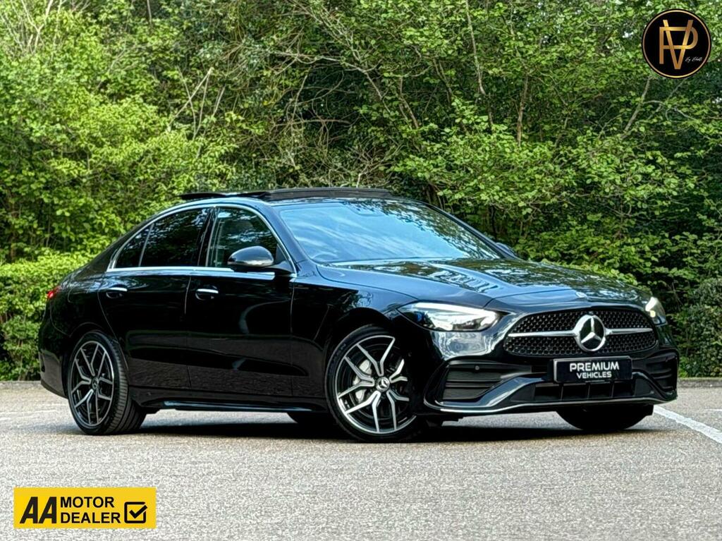 Mercedes-Benz C Class Saloon 2.0 C300dh Mhev Amg Line Premium Plus G-t Black