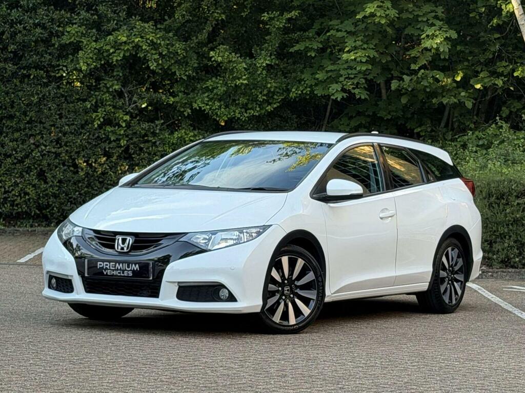 Honda Civic Estate 1.8 I-vtec Se Plus Tourer Euro 5 White #6