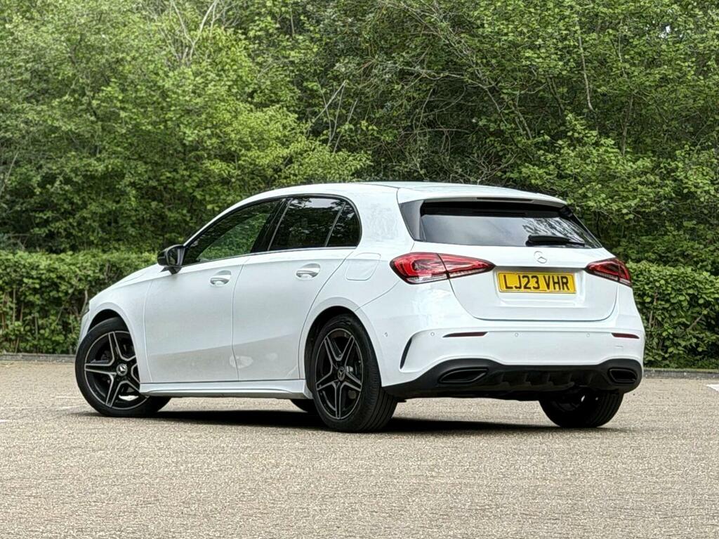 Mercedes-Benz A Class Hatchback 1.3 A180 Amg Line Executive 7G-dct Eur LJ23VHR White #2