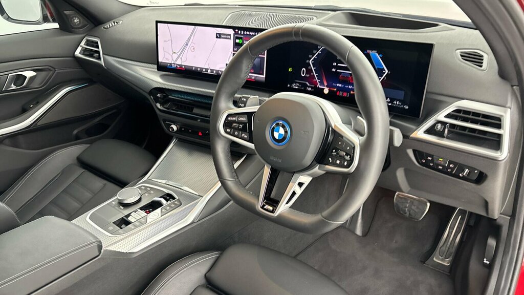 BMW 3 Series 330E M Sport Saloon YF25CFL Red #6