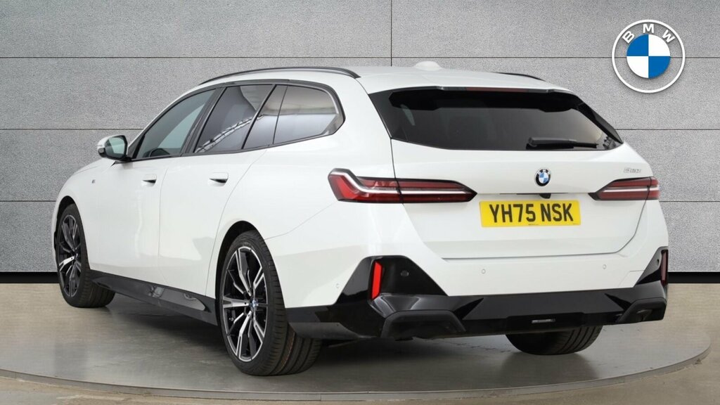 BMW 5 Series 520I M Sport Touring YH75NSK White #2