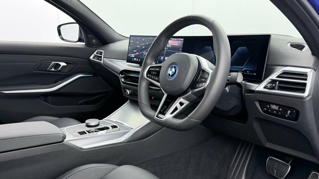 BMW 3 Series 330E M Sport Saloon UXZ9414 Blue #6