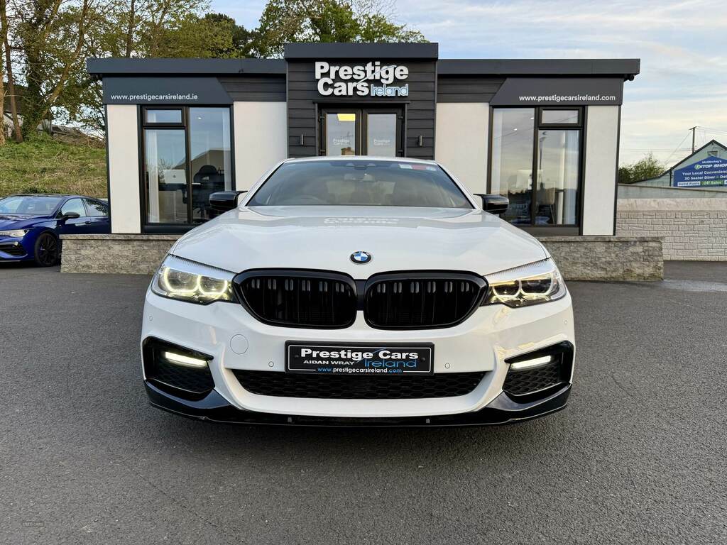 BMW 5 Series 520D M Sport YD68ADL White #2
