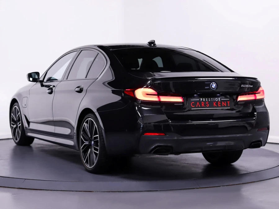 BMW 5 Series 530E M Sport Saloon Black #3