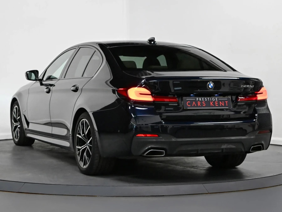 BMW 5 Series 520D M Sport Saloon YF71HTV Black #3