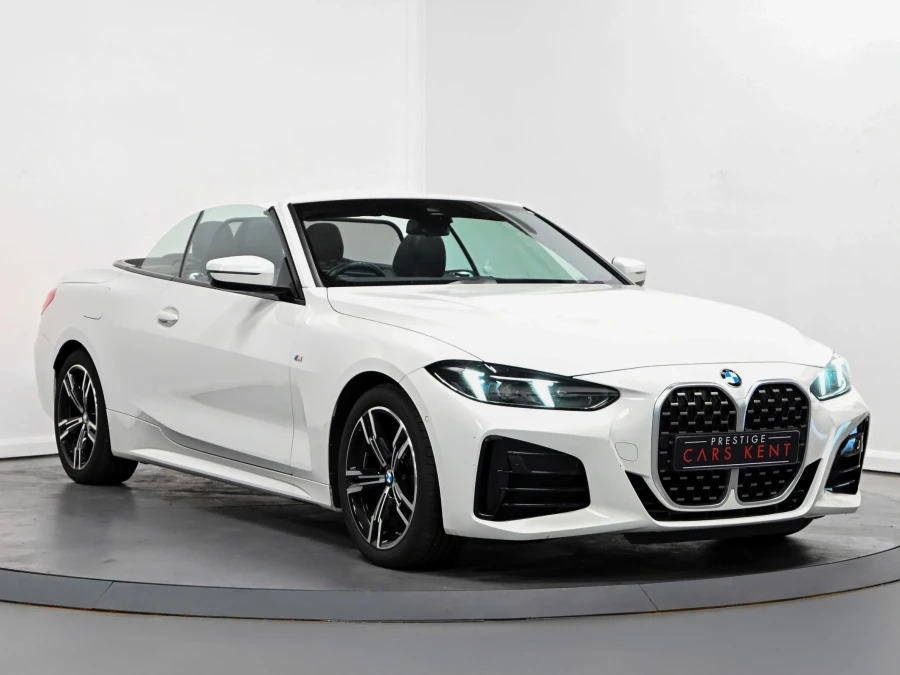 BMW 4 Series 420I M Sport Convertible White