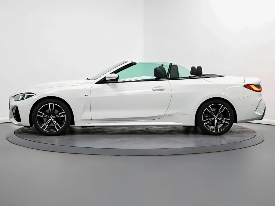 BMW 4 Series 420I M Sport Convertible White #4