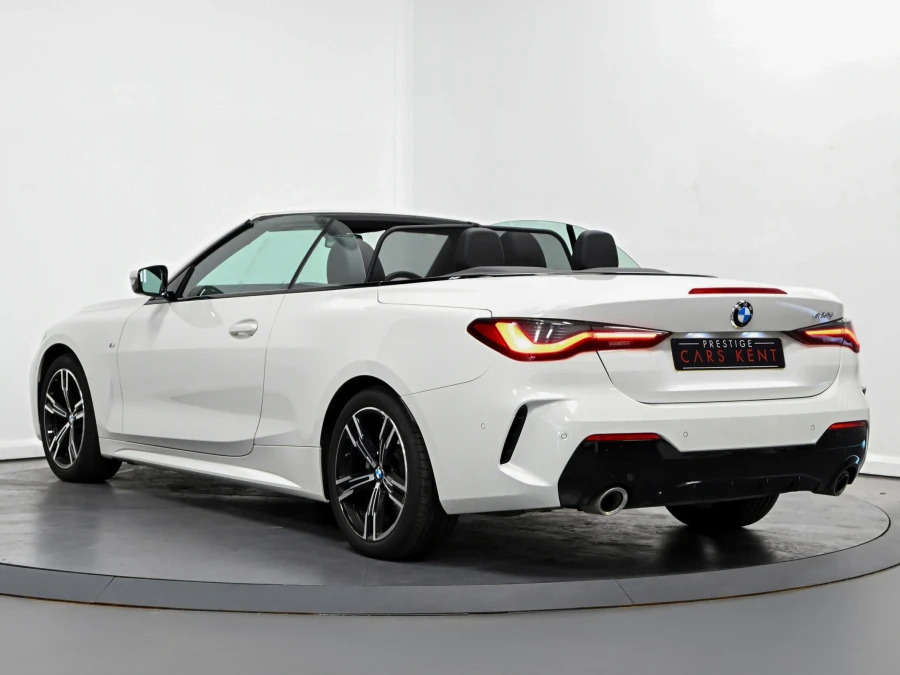 BMW 4 Series 420I M Sport Convertible White #3