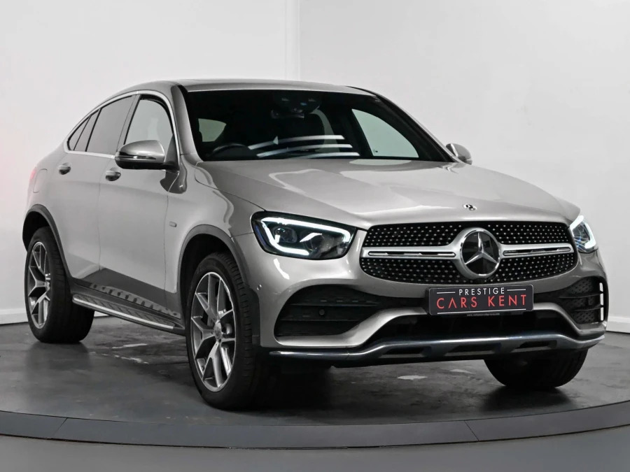 Mercedes-Benz GLC Class 2.0 Glc300de 13.5Kwh Amg Line Premium Plus Coupe Silver