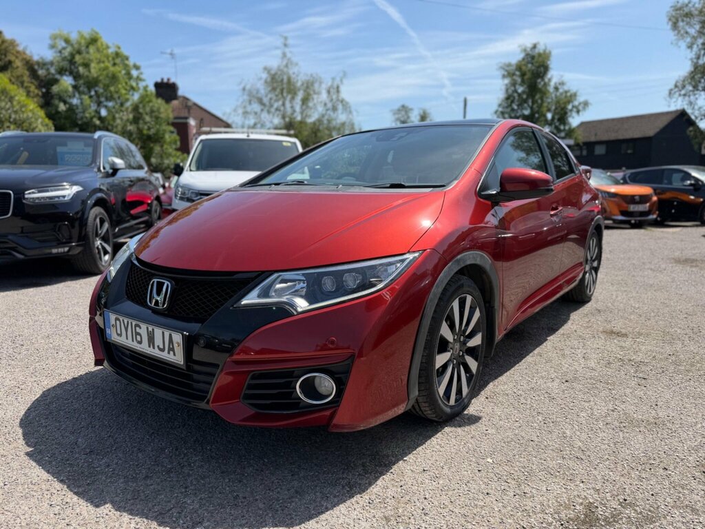 Honda Civic 1.6 I-dtec Ex Plus Euro 5 Ss OY16WJA Red #3