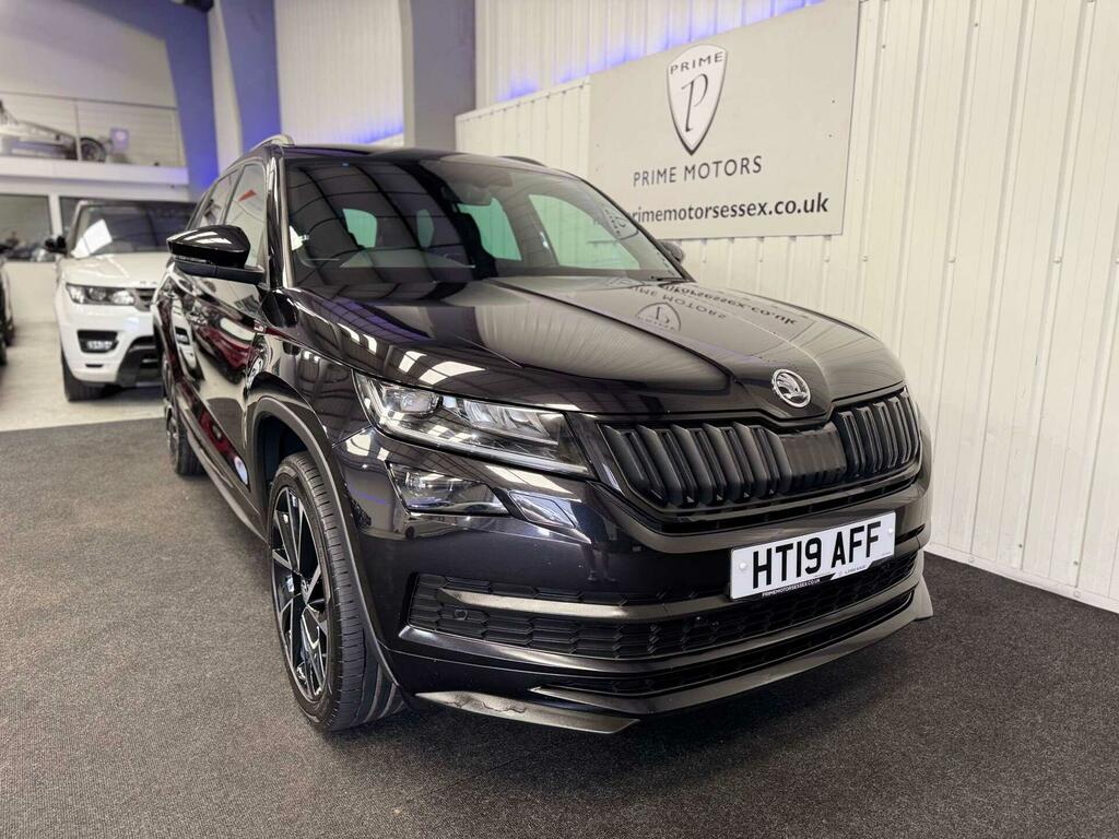 Skoda Kodiaq 2.0 Tsi Sportline Dsg 4Wd Euro 6 Ss 7 Seat HT19AFF Black #3