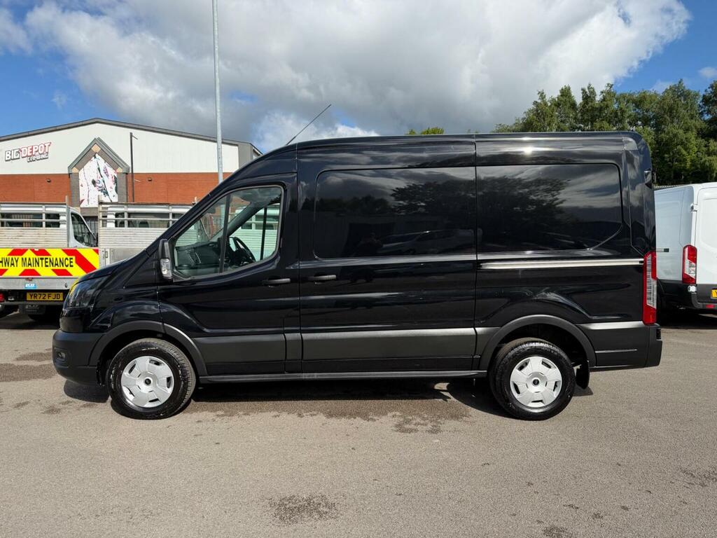 Ford Transit Custom Panel Van 2.0 350 Ecoblue Trend Fwd L2 H2 Euro 6 MX75NZE Black #4