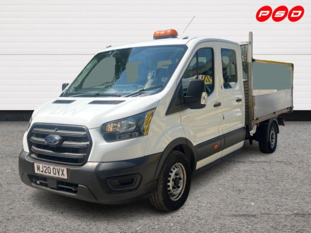Ford Transit Custom 2.0 350 Ecoblue Leader Chassis Double Cab MJ20OVX White #3
