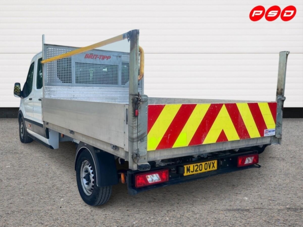 Ford Transit Custom 2.0 350 Ecoblue Leader Chassis Double Cab MJ20OVX White #5