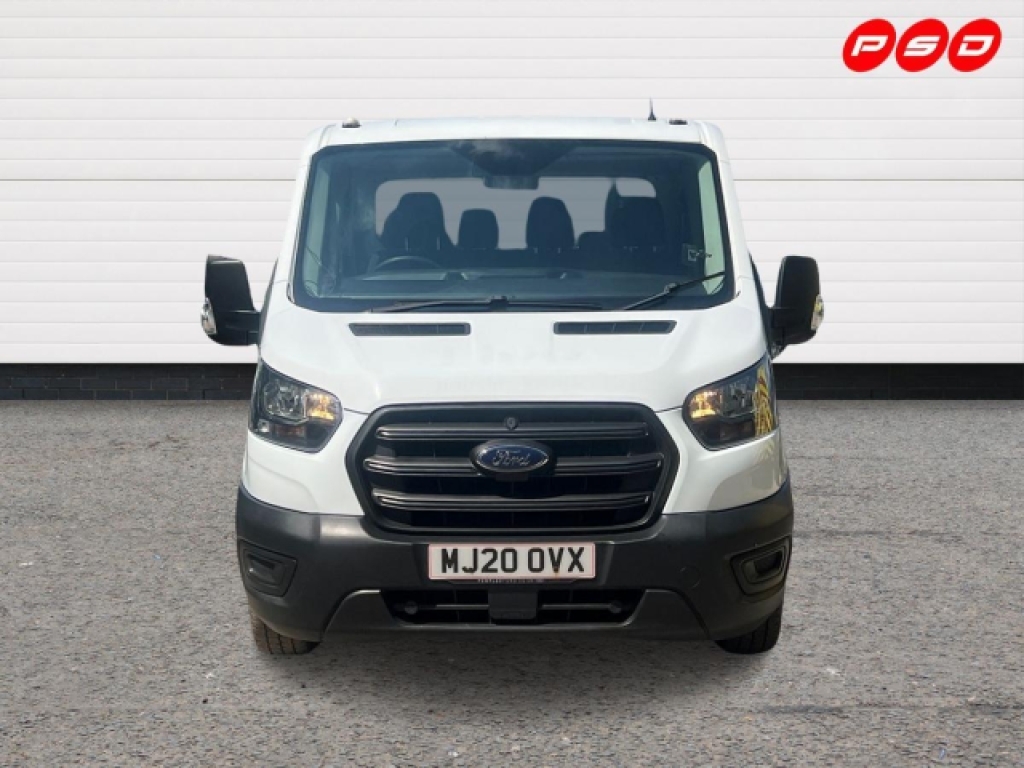 Ford Transit Custom 2.0 350 Ecoblue Leader Chassis Double Cab MJ20OVX White #2